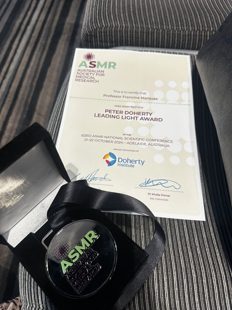 Prof Francine Marques (@fzmarques) on Twitter photo Grateful to the <a href="/TheASMR1/">The Australian Society for Medical Research (ASMR)</a> for the recognition of our team’s work 🙏
The award was for this paper published in <a href="/NatureCVR/">Nature Cardiovascular Research</a> 👇
<a href="/heartfoundation/">Heart Foundation</a> <a href="/MonashVHI/">Monash Victorian Heart Institute</a> <a href="/MonashBiol/">School of Biological Sciences, Monash</a> <a href="/MonashUni/">Monash University</a> <a href="/Monash_Science/">Monash Science</a>
nature.com/articles/s4416… Grateful to the <a href="/TheASMR1/">The Australian Society for Medical Research (ASMR)</a> for the recognition of our team’s work 🙏
The award was for this paper published in <a href="/NatureCVR/">Nature Cardiovascular Research</a> 👇
<a href="/heartfoundation/">Heart Foundation</a> <a href="/MonashVHI/">Monash Victorian Heart Institute</a> <a href="/MonashBiol/">School of Biological Sciences, Monash</a> <a href="/MonashUni/">Monash University</a> <a href="/Monash_Science/">Monash Science</a>
nature.com/articles/s4416…