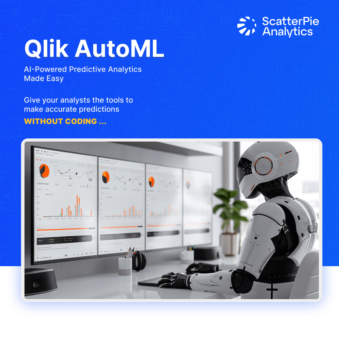 WeAreScatterPie's tweet photo. Give your analysts the tools to make accurate predictions—without coding.

Predict outcomes and uncover opportunities with AI models from your data. Qlik AutoML provides clear, explainable results, building team confidence.

Join us at the AI Reality Tour in Mumbai on 24th Oct! https://t.co/7Gq1nIeAJO