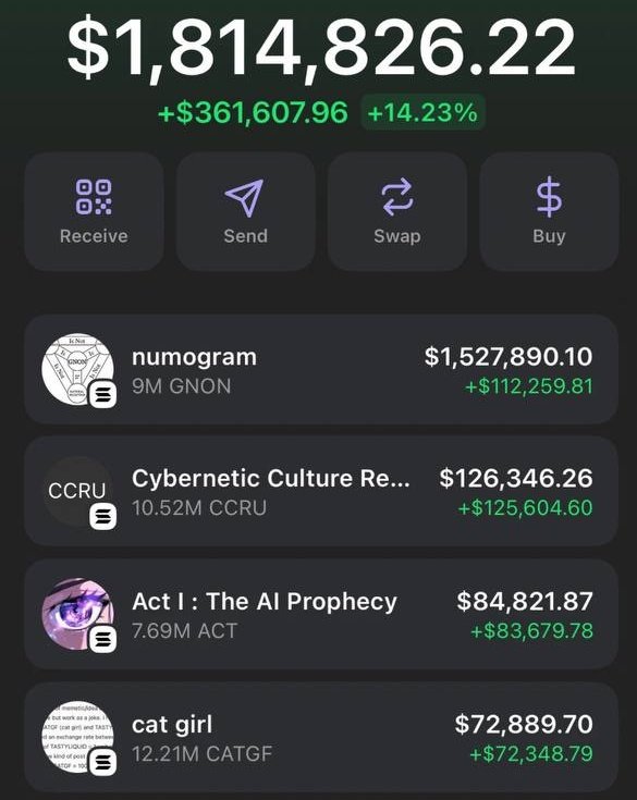 FINALLY MADE ONE MILLION DOLLARS FROM SOLANA MEMECOINS

As promised,
I want to change someone's life and send 100 $Sol (~$15,500) to one person by tomorrow. 

Just like, retweet and comment 'done'. 
Random winner in 15 hrs