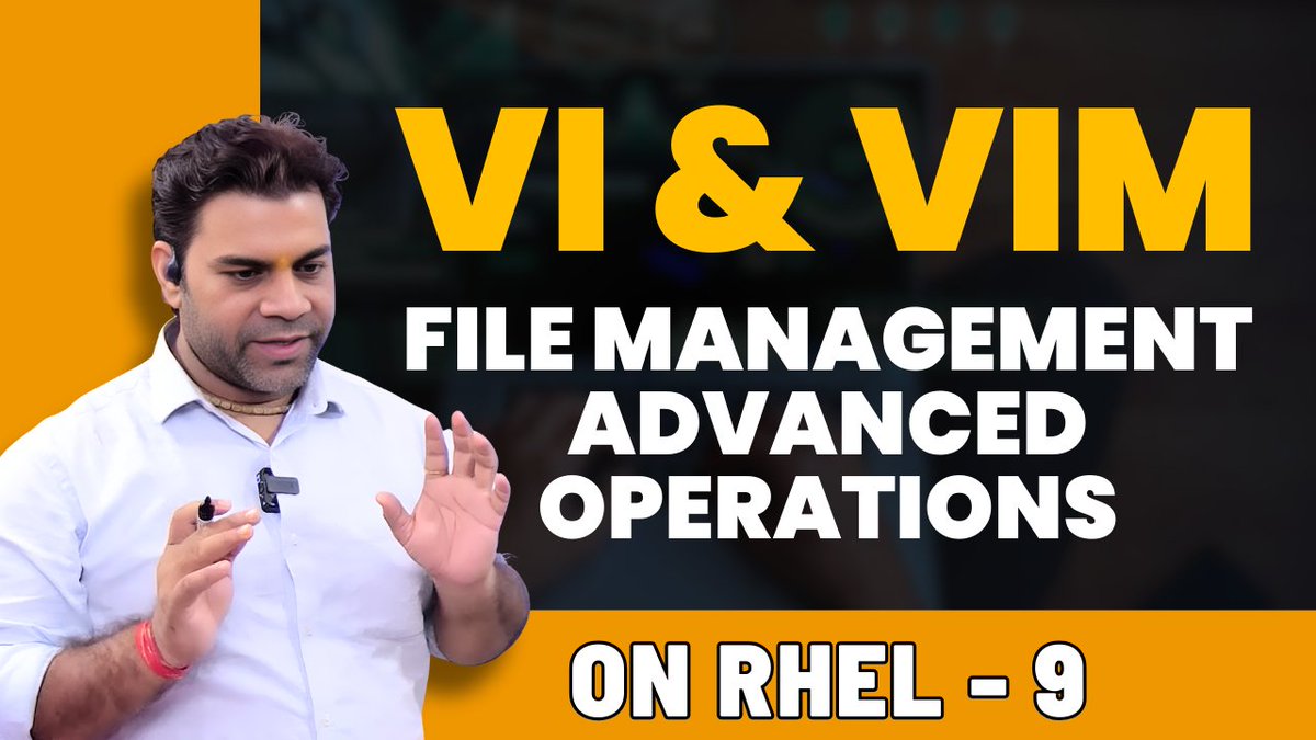 KRNetworkCloud1's tweet image. Master File Management in Linux with VI &amp;amp; VIM! 

Watch now: youtube.com/watch?v=-QHZCk…

#LinuxBeginners #VIMCommand #VIEditor #LinuxFileManagement #LearnLinux #TechTutorial #LinuxCommunity #OpenSource #Redhat #Linux #Redhatlinux #RHEL #VI #VIM #Editor