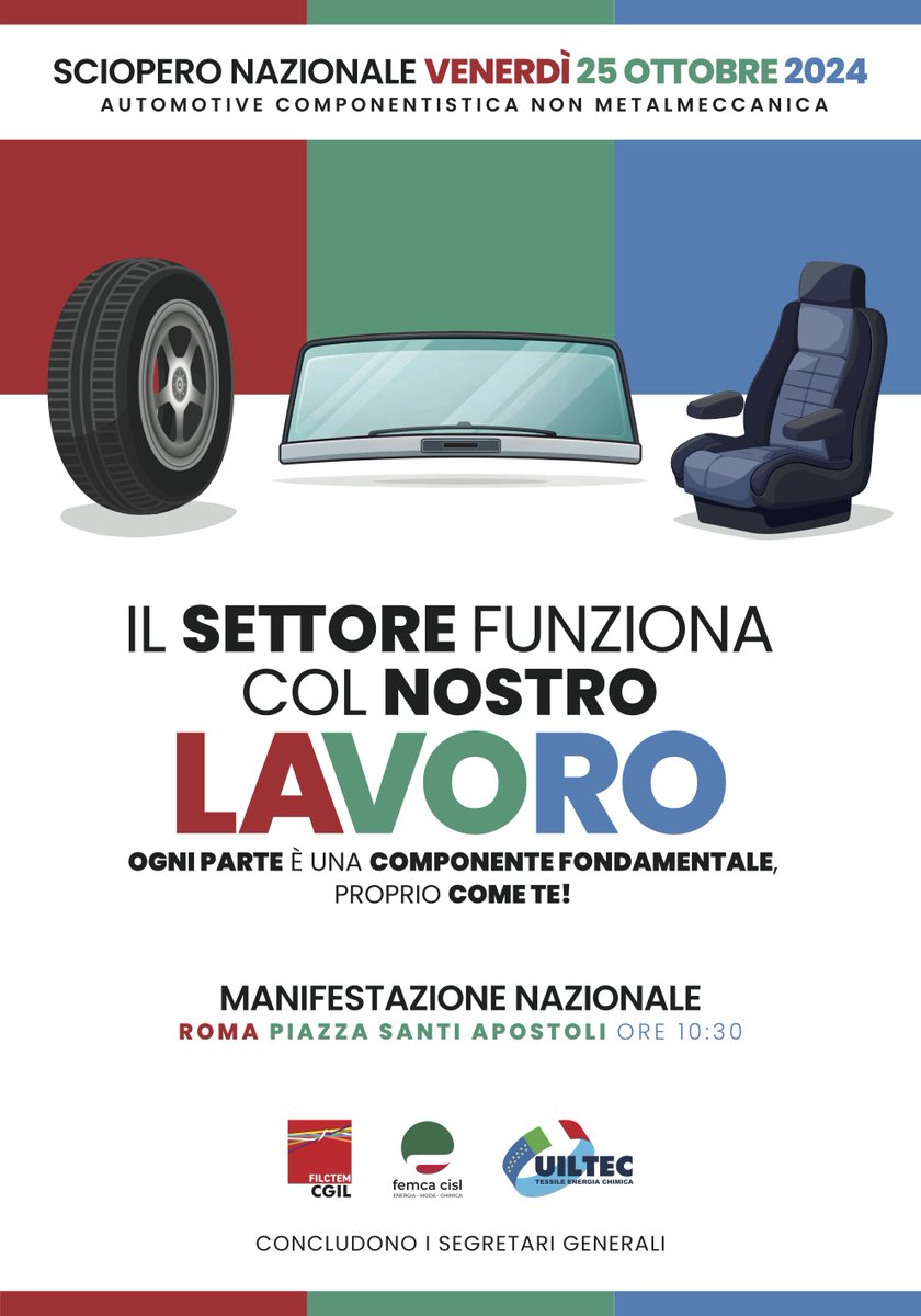 Uil Milano Lombardia (@uilmilanolombar) on Twitter photo 🗓 25 OTTOBRE, SCIOPERO e MANIFESTAZIONE UNITARIA 🔵🟥🟢a ROMA della Categoria del Settore Chimico. 🔵 UIL Lombardia al fianco delle categorie
<a href="/Vizza1972/">Enrico Vizza</a> <a href="/UILofficial/">Uil Nazionale</a> <a href="/PpBombardieri/">Pierpaolo Bombardieri</a> <a href="/UILTECNAZIONALE/">UILTEC</a> <a href="/VincenzoCesare2/">Vincenzo Cesare</a> <a href="/edacquino/">Eloisa Dacquino</a> <a href="/montedurototi/">salvatore monteduro</a> <a href="/enriazz/">Enrico Azzaro</a> 🗓 25 OTTOBRE, SCIOPERO e MANIFESTAZIONE UNITARIA 🔵🟥🟢a ROMA della Categoria del Settore Chimico. 🔵 UIL Lombardia al fianco delle categorie
<a href="/Vizza1972/">Enrico Vizza</a> <a href="/UILofficial/">Uil Nazionale</a> <a href="/PpBombardieri/">Pierpaolo Bombardieri</a> <a href="/UILTECNAZIONALE/">UILTEC</a> <a href="/VincenzoCesare2/">Vincenzo Cesare</a> <a href="/edacquino/">Eloisa Dacquino</a> <a href="/montedurototi/">salvatore monteduro</a> <a href="/enriazz/">Enrico Azzaro</a>