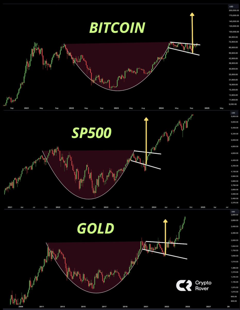 cryptorover's tweet photo. #Bitcoin is the last asset that still needs to break out of this massive cup and handle pattern!🚀 https://t.co/DOpblfpTDL