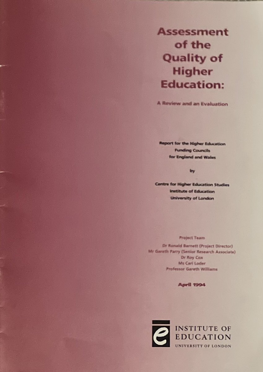 OfS are gathering views on the 22/23 series of assessments.  It’s important that the regulator’s work on quality &amp; standards is impactful - maybe it would be helpful to have an independent evaluation of the process and its outcomes?
