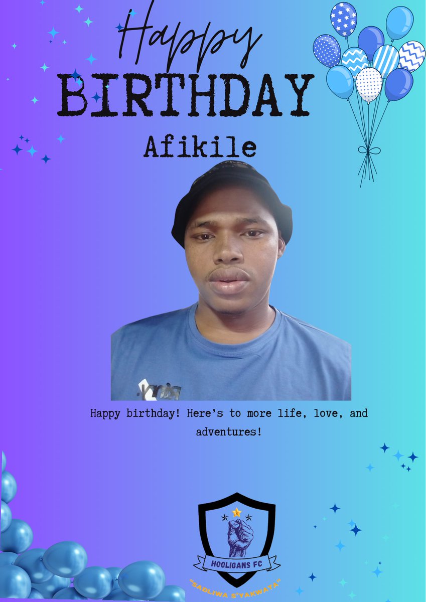hooligansFC2023's tweet image. 𝐇𝐚𝐩𝐩𝐲 𝐁𝐢𝐫𝐭𝐡𝐝𝐚𝐲 𝐏𝐥𝐮𝐦𝐛𝐞𝐫 

@MsaliAfiki48699 

#HooligansFC✊🏽