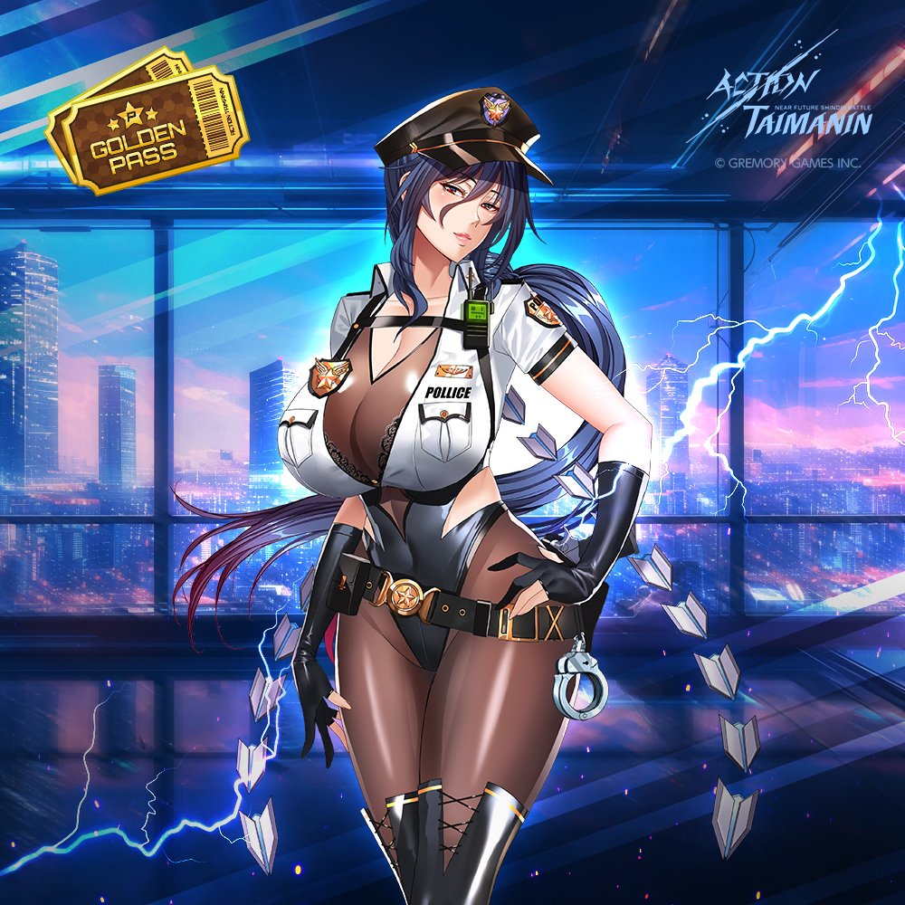 Action_Taimanin's tweet photo. What's the special reward for November's Golden Pass?
Uehara Rin's 'Wanted!' costume, 'Volt Officer Rin'!

#ActionTaimanin #액션대마인 #Action對魔忍 #Action对魔忍 https://t.co/qMdjCz8OzE