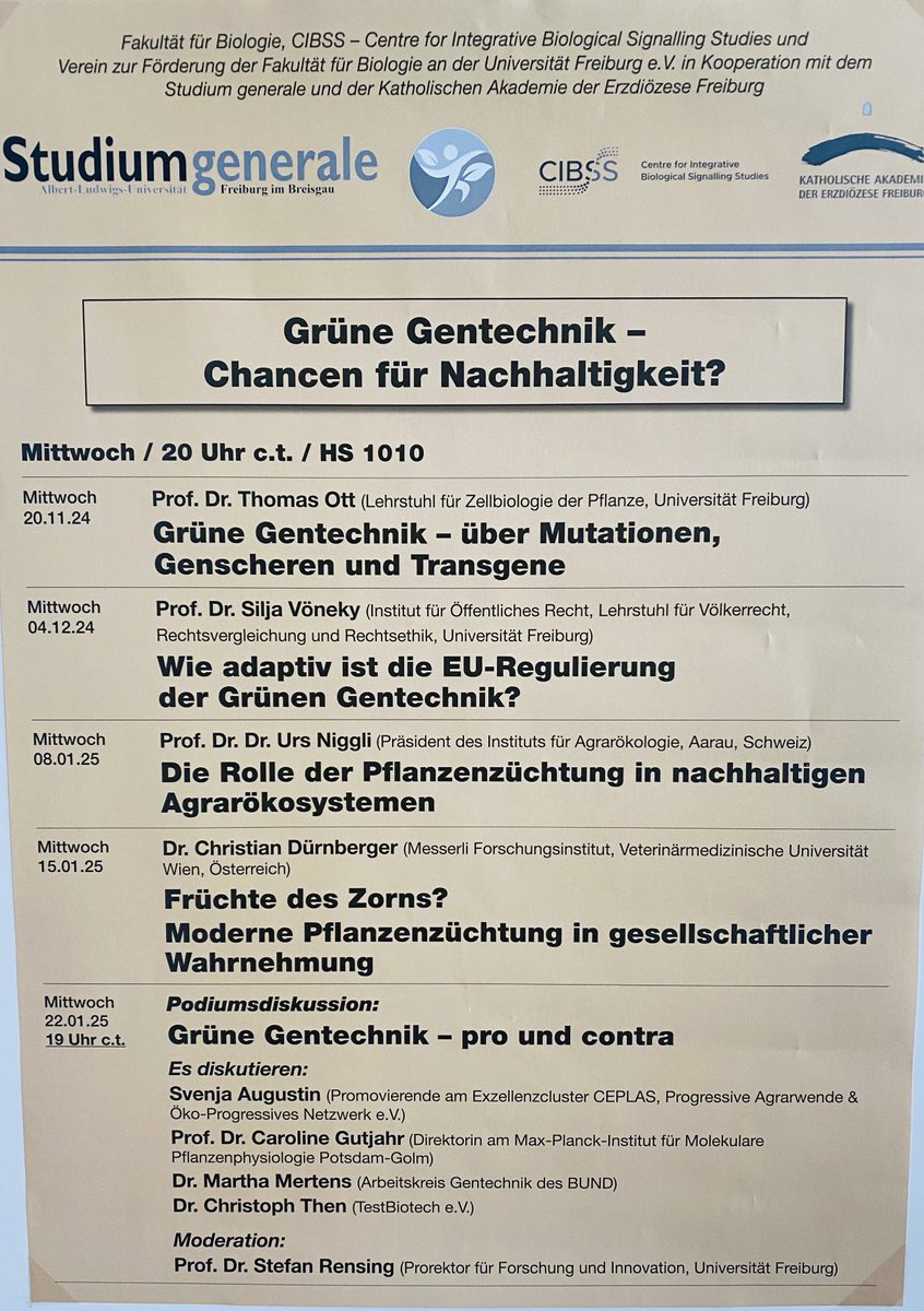 PublicIntLaw's tweet photo. @CIBSS_UniFR #biotech #science #society and #law : (How) should we regulate #biotechnology and why? forthcoming #lectureseries ; starting #November 2024 with dear colleague #thomasott #cibss @UniFreiburg https://t.co/sTr9GZpUF8