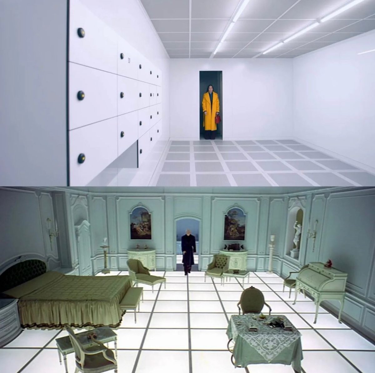 Kubrick's influence on Coralie Fargeat's "THE SUBSTANCE" 😳🔥

#TheSubstance #DemiMoore #MargaretQualley #CoralieFargeat