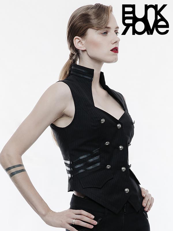 punkraveau's tweet photo. Rock the look with our Women's Military Sleeveless Vest! 🎖️
Sleek black stripes, leather accents, and silver buckles—bold fashion at its best.
Get yours now! 🛍️ https://t.co/eOY3xZIk5Z
#gothicstyle #punkoutfit #militarychic #fashionforward #darkfashion #veststyle #fashion #au https://t.co/vZOCqp0GLv