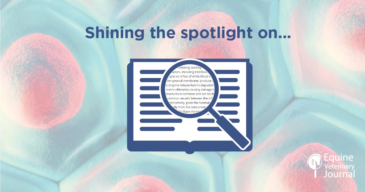 Our focus article today evaluates arytenoid stability and abduction in horses with severe recurrent laryngeal neuropathy before and after unilateral laser ventriculocordectomy.

Read it here - beva.onlinelibrary.wiley.com/doi/10.1111/ev…