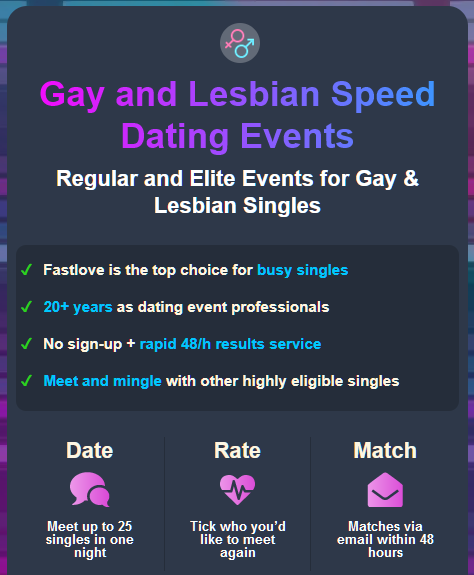 FastLoveDating's tweet photo. We now host gay and lesbian speed dating events. Initially only available in #Manchester and #Liverpool

https://t.co/P8Zwwnee9P https://t.co/okgNfVpnWw
