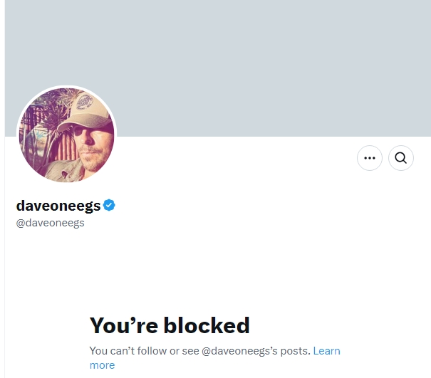For a so-called ALPHA male, One EGGS is quick on the block button
