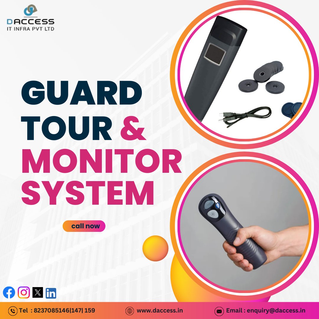 daccessitinfra's tweet photo. DACCESS IT Infra Pvt Ltd specializes in guard tour and monitoring systems. #guardtoursystem

For any queries, you can reach us at Contact Person: 
Mr. Nilesh Thakare
Email:  enquiry@daccess.in
Tel: +918237085146 |147| 159
Web: https://t.co/0wtGGDZVsT, https://t.co/AdKc4CdWTH https://t.co/2zCKBdwSbj