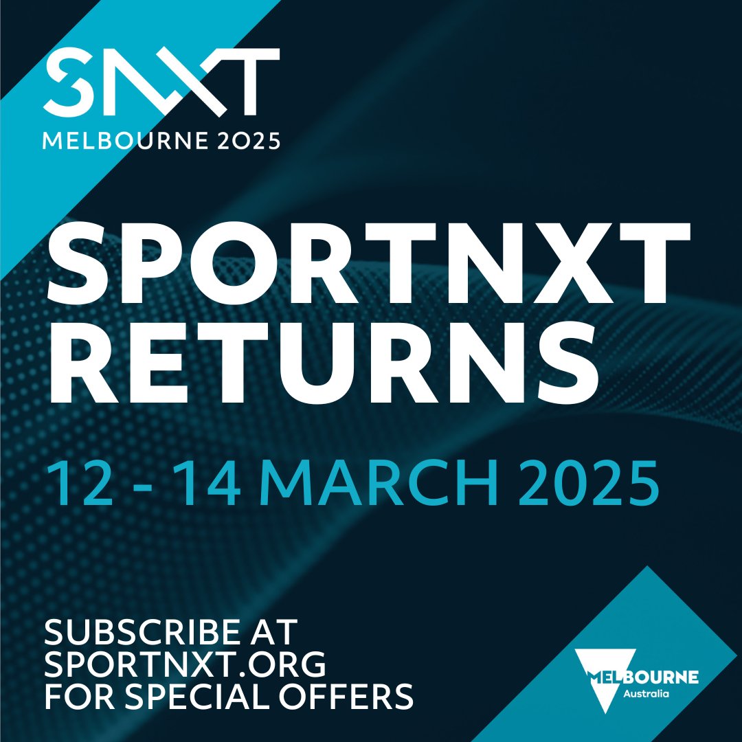 The world’s top sport leaders return to #Melbourne in 2025 for <a href="/sportnxtau/">SportNXT</a>, the leading sport business summit in the Asia-Pacific! This three-day event features global speakers, networking, and insights on the latest in sport go.vic.gov.au/48f1Ep4

#ThinkMelbourne #sportstech