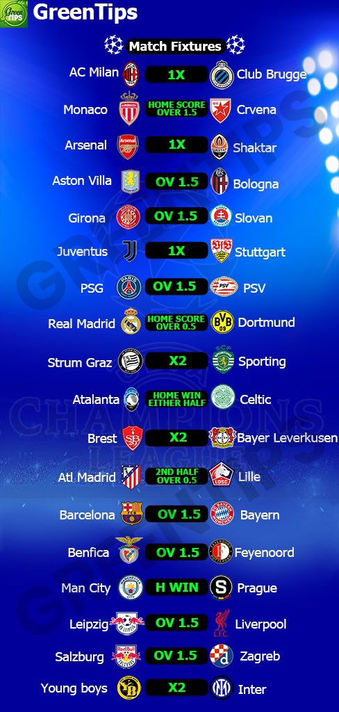UEFA CHAMPIONS LEAGUE …18/18✔️

Good luck 🍀 
                  Like &amp; Retweet 🚹⛱️

Join us; t.me/+Hkn_IkW4JkkwM…