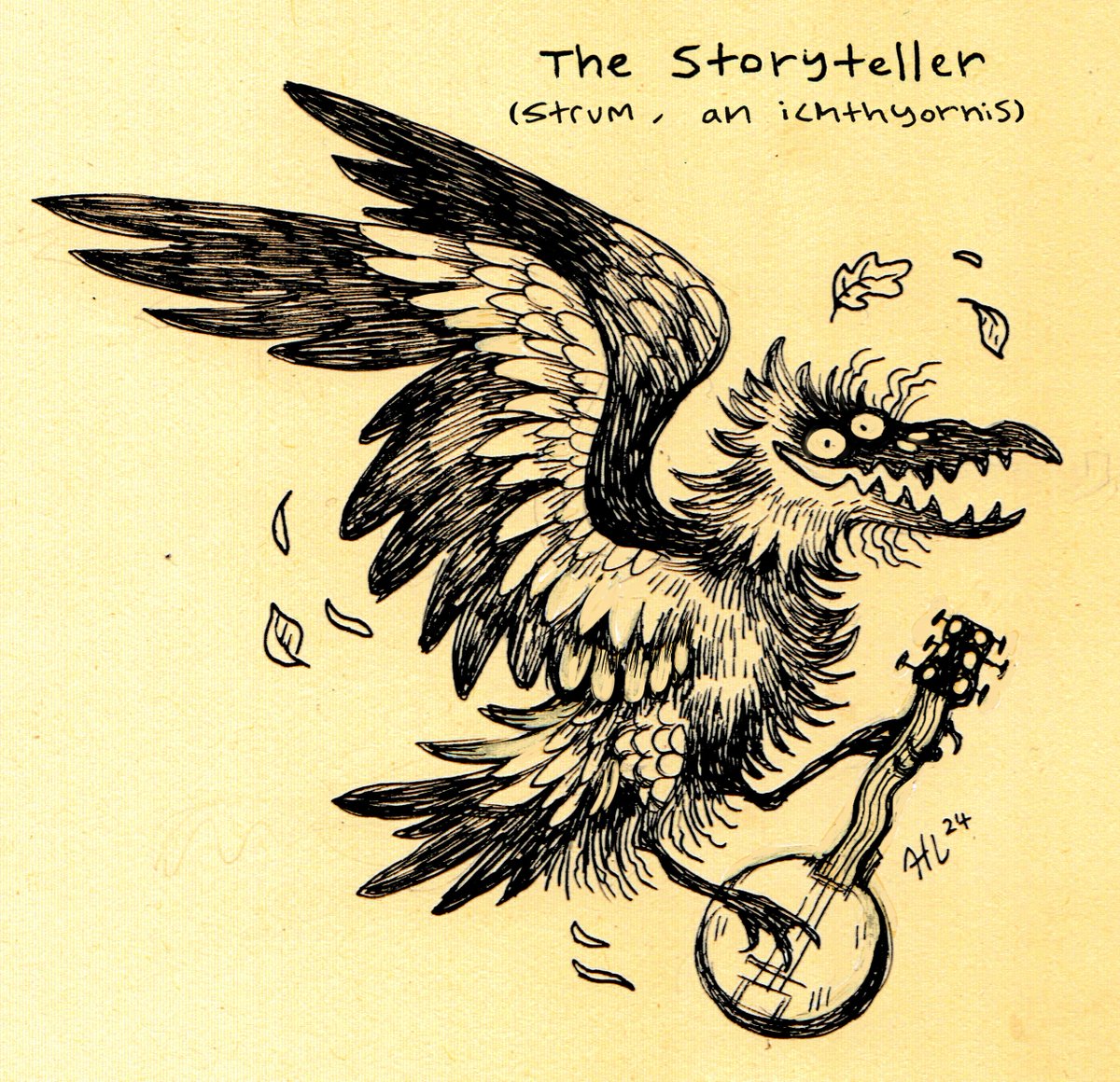 Inktober 1: The Storyteller 