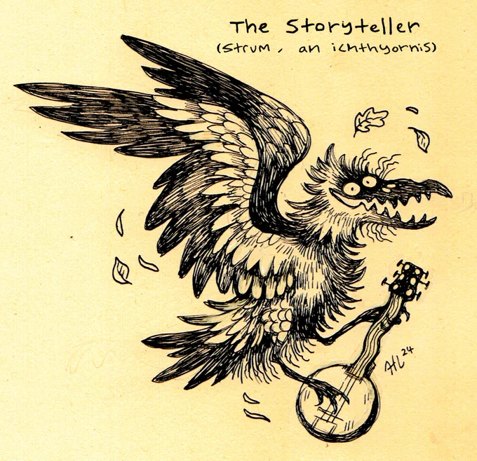 Inktober 1: The Storyteller 