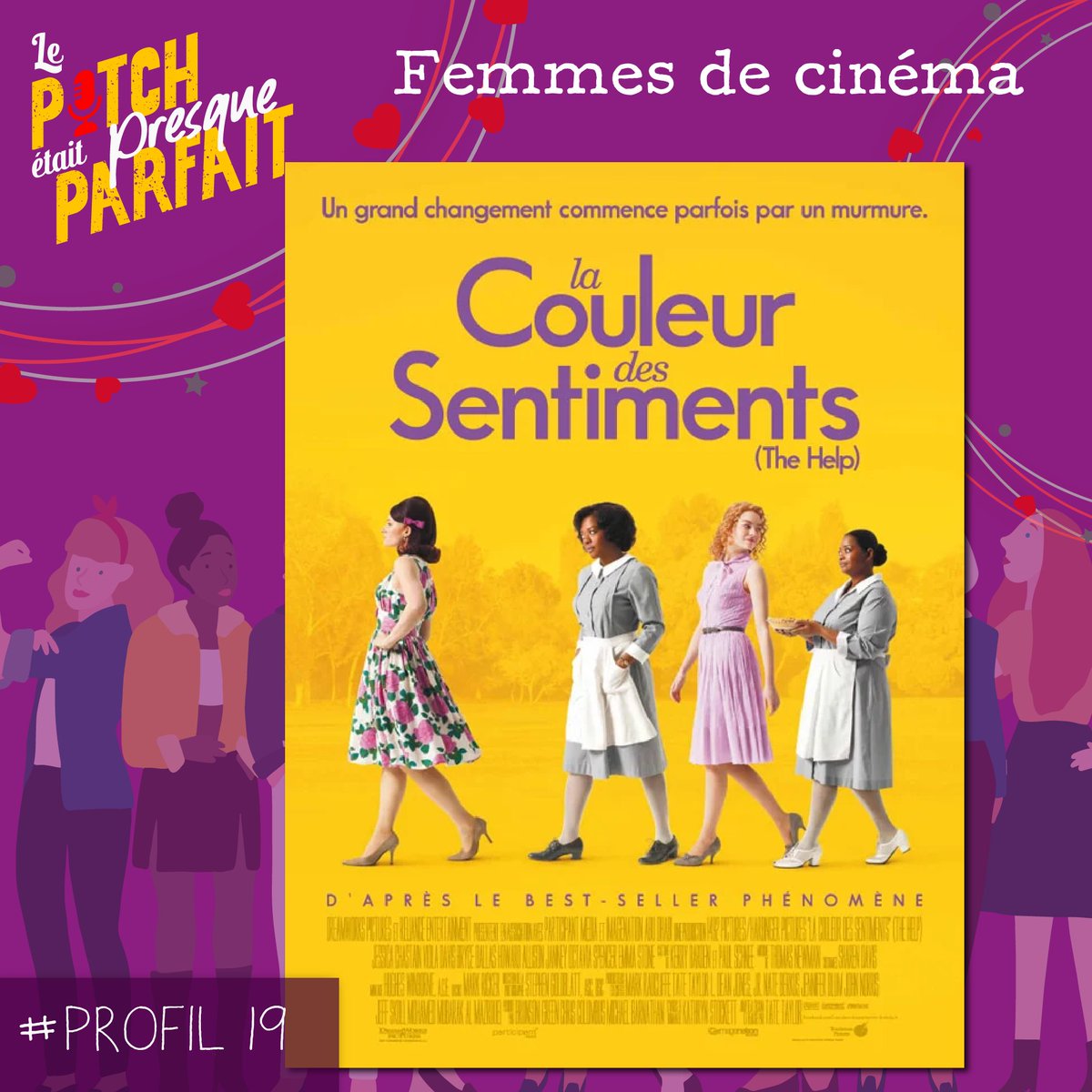 PODCAST 🎙 🎧 / Cinéma 🎞 🎬
LA COULEUR DES SENTIMENTS 🧹 de Tate Taylor
Femmes de cinéma saison 2

C'est le cinéma flamboyant qui nous en parle

L'épisode est dispo sur les plateformes d'écoute 👌
ou ici 👇
smartlink.ausha.co/le-pitch-etait…

#pitchparfait #podcast #cinema #femmesdecinema