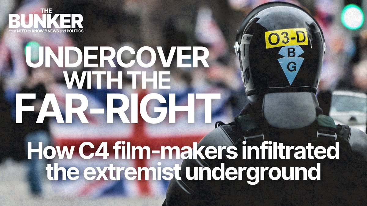 bunker_pod's tweet photo. Undercover among neo-fascist extremists, reporters from @hopenothate expose how far-right groups network, recruit, and spread hate in a new @Channel4 doc. Today, @harryshukman and Havana Marking join @Nndroid to discuss the chilling new film. 
 
Listen ➡️ https://t.co/gDV8r91t6e https://t.co/VMSOSKs818