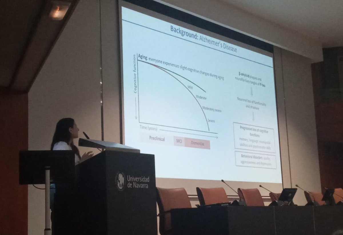Our PhD student <a href="/laura_panisello/">Laura Panisello</a> has given an oral presentation on micro-RNAs and their potential role in the progression to Alzheimer’s disease at the CTPIOD. Congratulations for this great talk!👏👏 
<a href="/TecnATox/">TecnATox</a> 
<a href="/bioquimicaURV/">Bioquímica URV</a> 
<a href="/cienciaURV/">ComCiència URV</a> 
<a href="/URVmedicina/">Facultat de Medicina i Ciències de la Salut</a>
