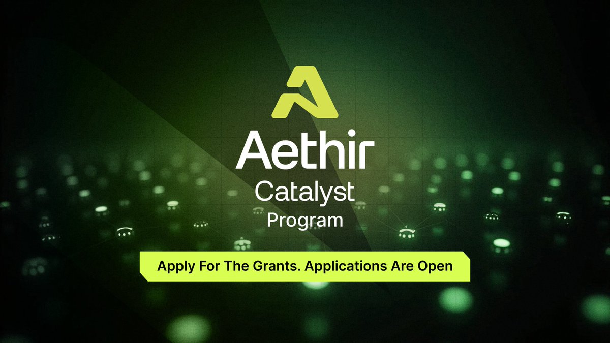 The Aethir Catalyst Program, part of the $100M Ecosystem Fund, is already UP and RUNNING 🚀 

💡 This initiative is designed to provide grants to support AI and gaming enterprises.

Applications for grants are open ✅
Apply 👉 share.hsforms.com/1pUR3bv2jSyiKE…