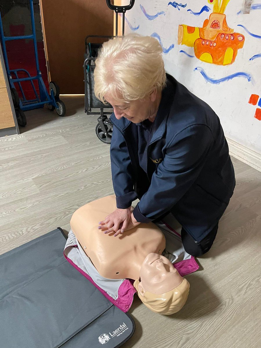 myKFCA's tweet photo. Thank you very much to  @NWAmbulance who delivered defibrillator training for us yesterday &amp; funded this vital device. 

The defib is located on the outside of the building. In the event of an emergency when the centre is closed ring 999. https://t.co/SNEhuKGJJu