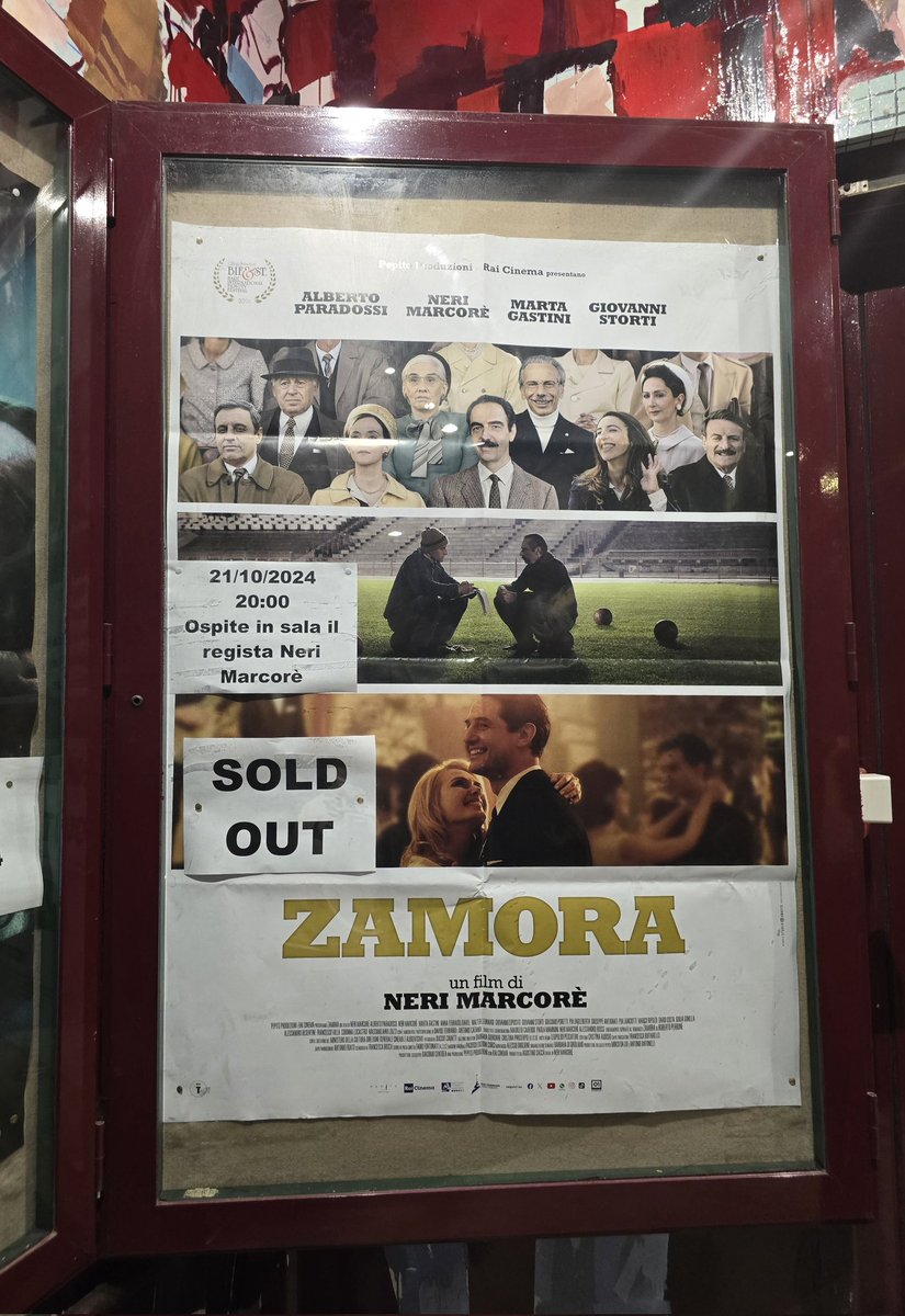 Ieri al Cinemancini di Monterotondo 'Zamora', esordio alla regia di Neri Marcorè.
Film sincero, ben fatto, raccontato con la gentilezza d'animo che contraddistingue Neri...sempre!
Per chi lo avesse perso..adesso su sky.
#NeriMarcorè #Zamora #Cinemancini #FrancoMontini