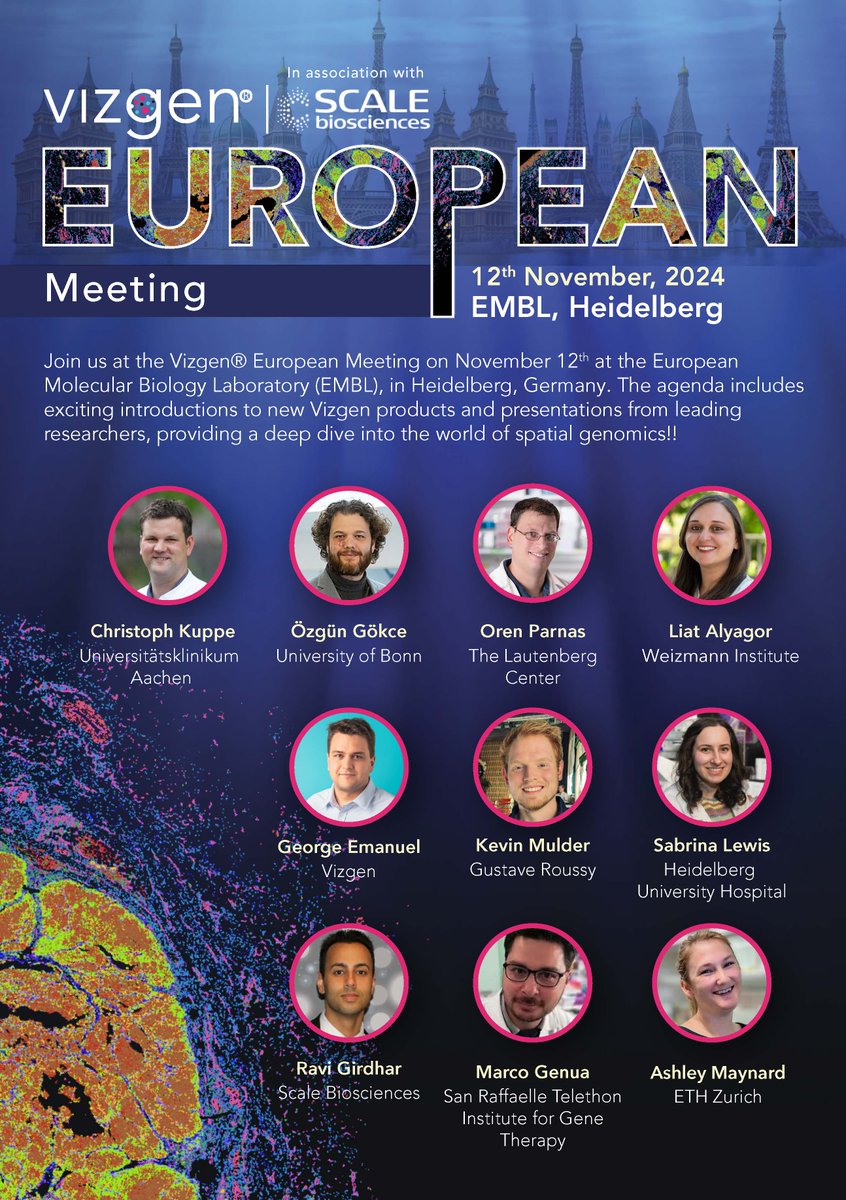Join <a href="/vizgen_inc/">Vizgen</a>'s First European Meeting!

📅 Nov 12, 2024
📍 <a href="/embl/">EMBL</a>
🕘 9:00 AM

New product reveals &amp; talks from #SpatialGenomics experts. Plus, <a href="/scalebio/">Scale Biosciences</a> will showcase their latest single-cell innovations!

Free registration, but spots are limited.
🔗 hubs.ly/Q02V2K3N0