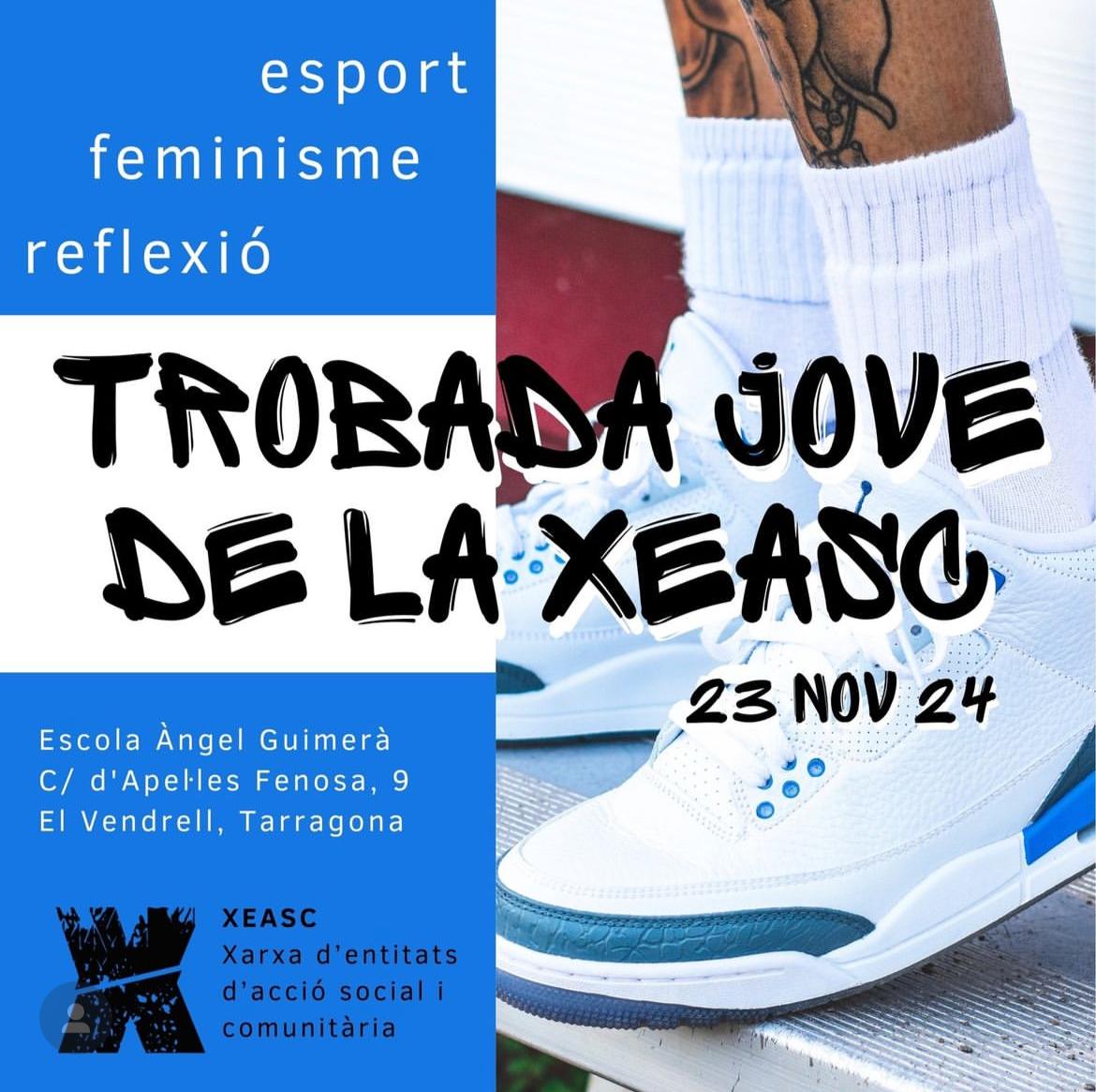 🥁 Eeeeeep!!!📢tens ganes de conèixer altres joves com tu?... fer xarxa, parlar de temes que t'interessen i passar una molt bona estona?...

📍Vine amb nosaltres a la 𝑻𝒓𝒐𝒃𝒂𝒅𝒂 𝑱𝒐𝒗𝒆 𝒅𝒆 𝒍𝒂 <a href="/XEASC/">XEASC</a> i fes sentir la teva veu! 💬