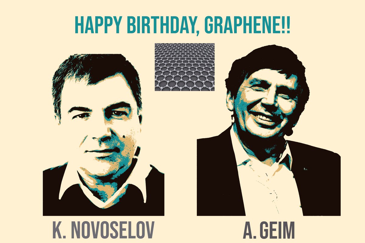 IFIMAC - Condensed Matter Physics Center (@ifimacuam) on Twitter photo 🎂Today marks 20 years since the article "Electric Field Effect in Atomically Thin Carbon Films" by Novoselov, Geim and colleagues <a href="/UoMPhysics/">UoM Physics & Astronomy</a> <a href="/UoMGraphene/">The University of Manchester Graphene</a> This began a new era in materials research, where graphene is considered essential for advancing technology. 🧵 🎂Today marks 20 years since the article "Electric Field Effect in Atomically Thin Carbon Films" by Novoselov, Geim and colleagues <a href="/UoMPhysics/">UoM Physics & Astronomy</a> <a href="/UoMGraphene/">The University of Manchester Graphene</a> This began a new era in materials research, where graphene is considered essential for advancing technology. 🧵