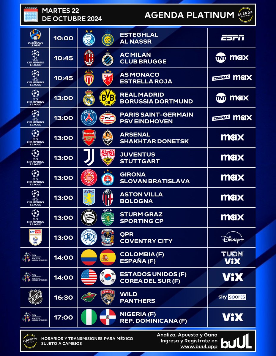 PlatinumSportMX's tweet photo. ASÍ SE VE UNA VERDADERA AGENDA DEPORTIVA

FAVOR DE DARLE ❤️ Y COMPARTIR 🔁 https://t.co/PEbjg4mEbQ