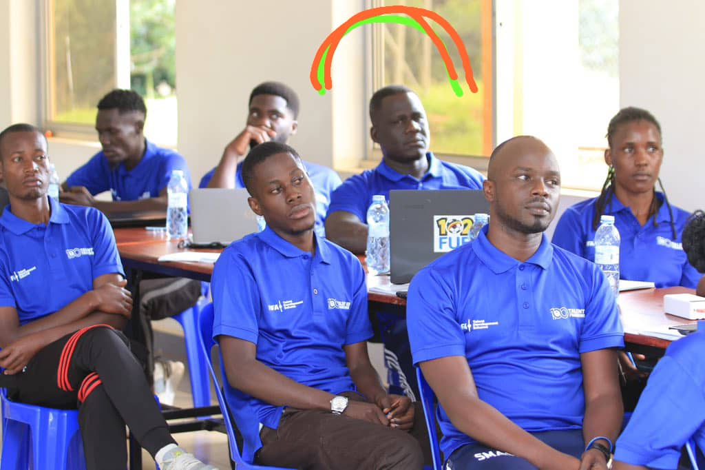 FIFA Talent Identification scouting course  at FUFA Technical Centre, Njeru yesterday, facilitated by Petros Koukouras, a staff in the Football Development department at FUFA, Ali Mwebe -the FUFA  Football Development Director and FUFA Education Officer Jackson Nyima.