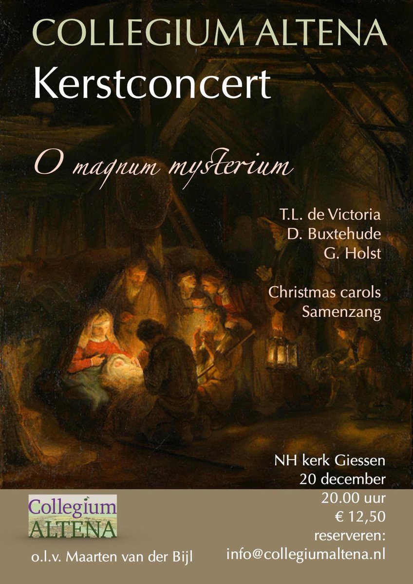 We zijn hard aan het oefenen voor dit mooie kerstprogramma.
