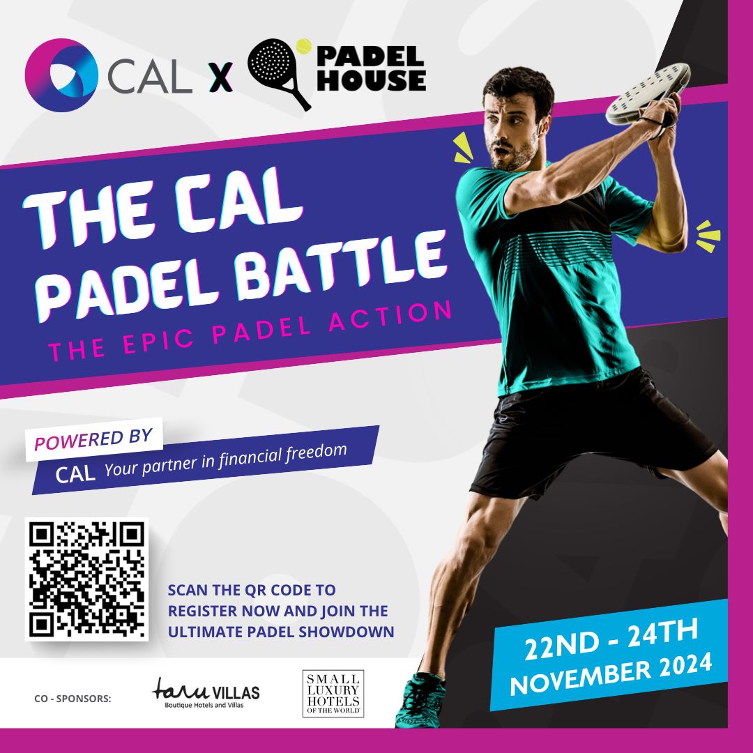 cal_lk's tweet photo. Get Ready for the CAL Padel Battle!
Open to all Padel Pro’s and newcomers alike, A fun weekend of Padel powered by CAL. Join and test your skills on the court.
Register now and be a part of the action! https://t.co/pWGDL4sY2e
#CALPadelBattle #YourPartnerInFinancialFreedom https://t.co/FLuoFdc2O3
