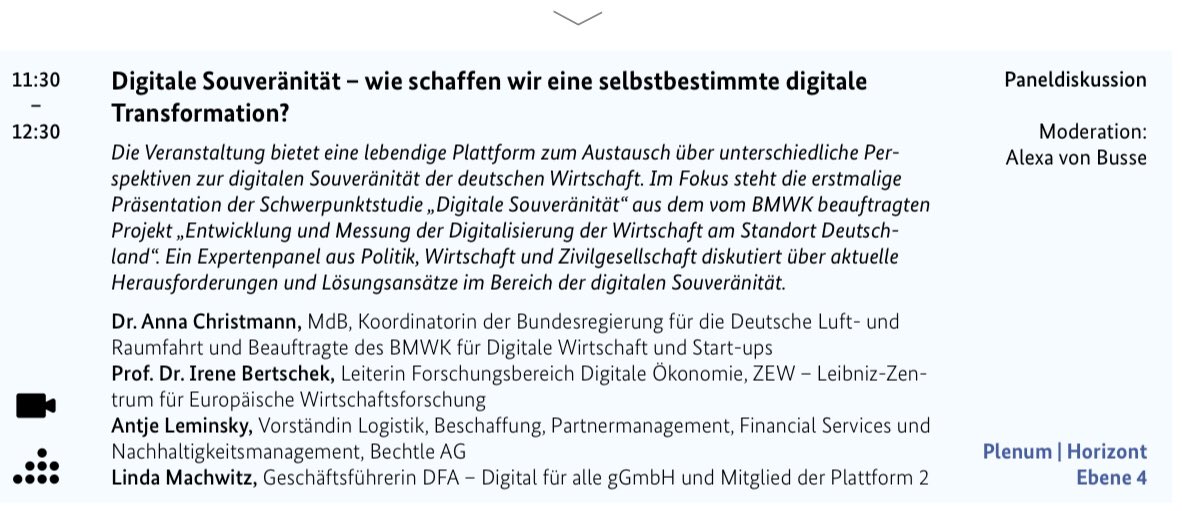 Irene Bertschek (@bertschek_irene) on Twitter photo 🔊Seien Sie dabei, wenn wir heute die Ergebnisse beim #DigitalGipfel vorstellen und diskutieren - um 11:30 geht es los! <a href="/annachristmann/">Anna Christmann</a> <a href="/alexavonbusse/">Alexa v. Busse</a> Antje Leminsky & Linda Machwitz. <a href="/D_Erdsiek/">Daniel Erdsiek</a> @zew @BMWK 🔊Seien Sie dabei, wenn wir heute die Ergebnisse beim #DigitalGipfel vorstellen und diskutieren - um 11:30 geht es los! <a href="/annachristmann/">Anna Christmann</a> <a href="/alexavonbusse/">Alexa v. Busse</a> Antje Leminsky & Linda Machwitz. <a href="/D_Erdsiek/">Daniel Erdsiek</a> @zew @BMWK