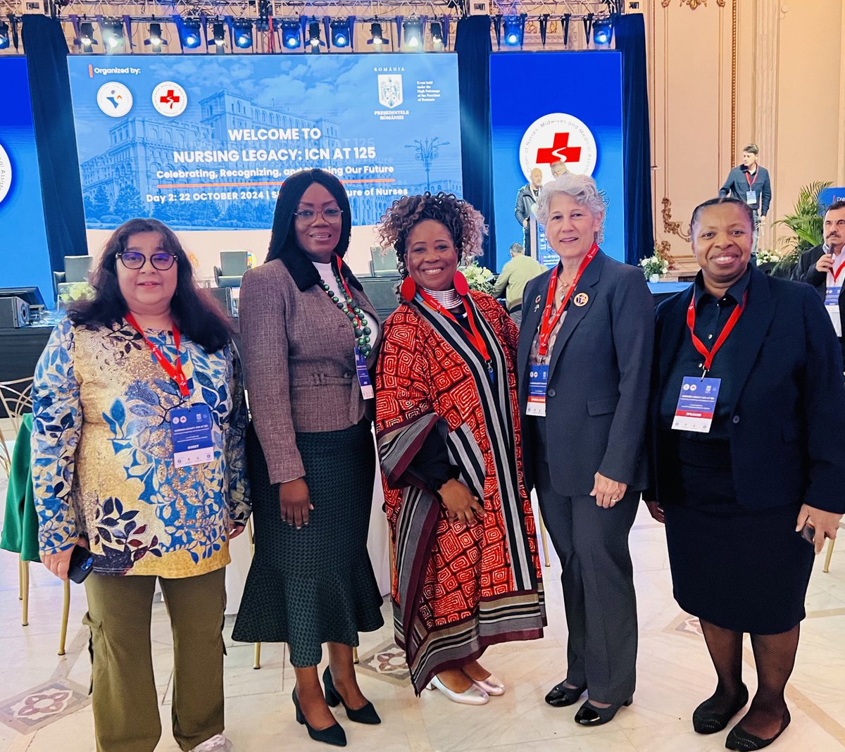 Dorcas Gwata (@zambezi40) on Twitter photo ICN at 125 Romania 🇷🇴
Honoured to join the UK delegation at the <a href="/ICNurses/">ICN</a> 125 year celebration in #Bucharest in the presence of ICN President Pamela Cipriano
Gratitude to my mentors <a href="/felicia_kwaku/">Dr Felicia Kwaku, OBE, RGN</a> <a href="/SheilaSobrany/">Sheila Sobrany RGN RNT MA HE</a> <a href="/wendyolayiwola/">Wendy Olayiwola BEM, FRCM, FRSA RN, RM</a> for their support
<a href="/HowardCatton/">Howard Catton</a> <a href="/bensimms65/">Ben Simms</a> ICN at 125 Romania 🇷🇴
Honoured to join the UK delegation at the <a href="/ICNurses/">ICN</a> 125 year celebration in #Bucharest in the presence of ICN President Pamela Cipriano
Gratitude to my mentors <a href="/felicia_kwaku/">Dr Felicia Kwaku, OBE, RGN</a> <a href="/SheilaSobrany/">Sheila Sobrany RGN RNT MA HE</a> <a href="/wendyolayiwola/">Wendy Olayiwola BEM, FRCM, FRSA RN, RM</a> for their support
<a href="/HowardCatton/">Howard Catton</a> <a href="/bensimms65/">Ben Simms</a>