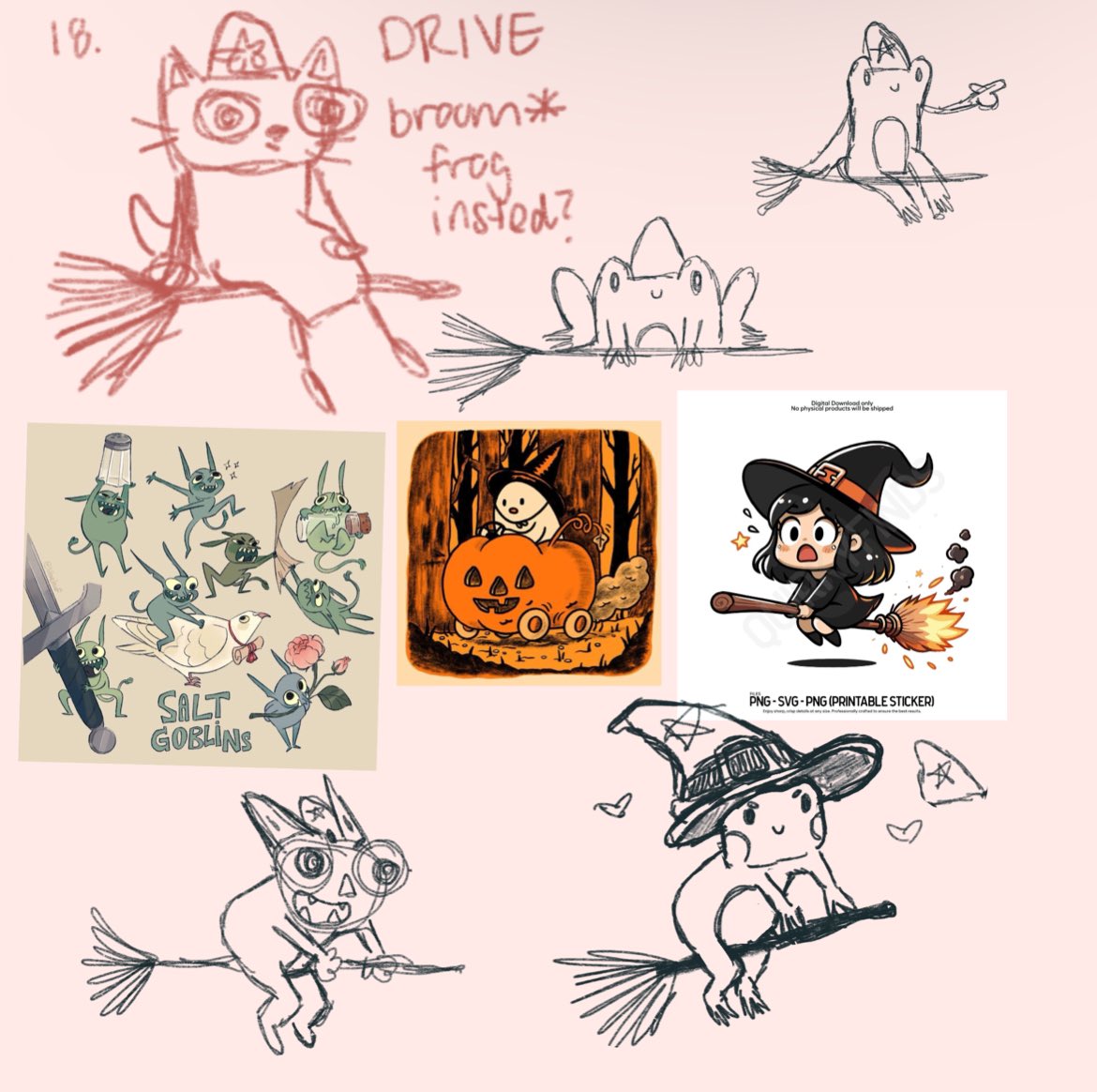 Inktober Day #18: Drive🧹🐸
I feel like I’ve been drawing too many witch related things lately so I’ll try to lay off on that lol, but this little frog did turn out so cute though!