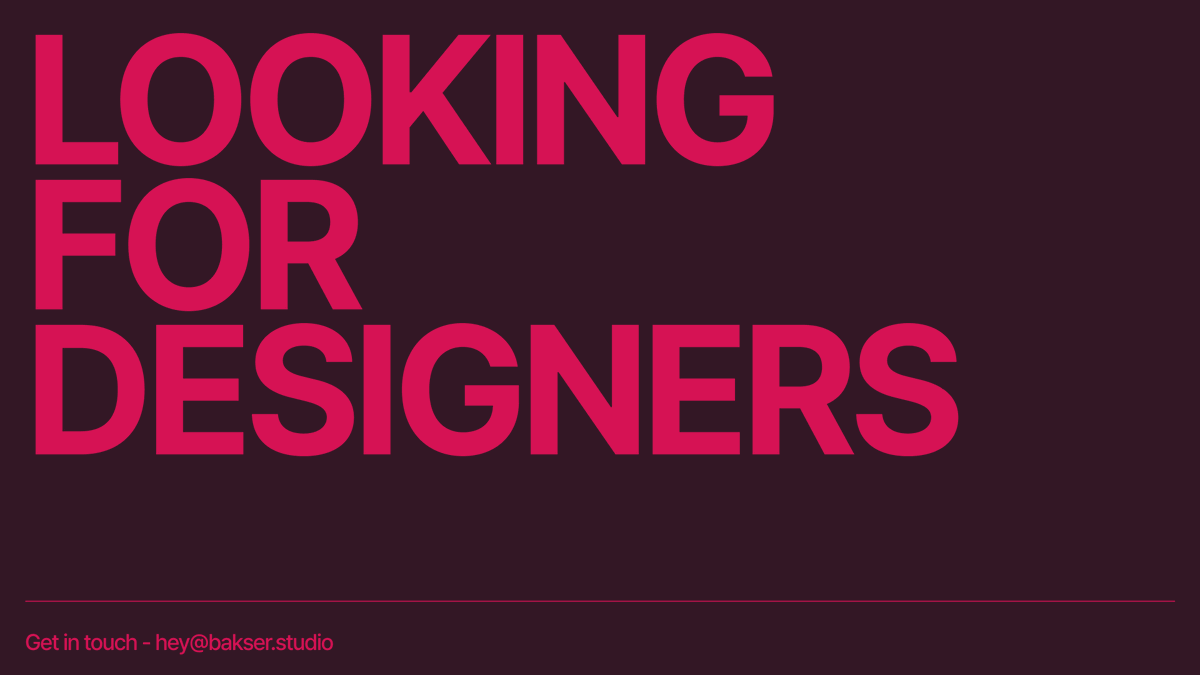 keryilmaz's tweet photo. We’re growing the team at @studiobakers and looking for a talented designer to join us! We’re still a small, agile group, so we need someone who understands building products and thrives on collaboration—not hand-holding. 

If you’re up for the challenge, my DMs are open! 👋 https://t.co/YgDtL5v27R