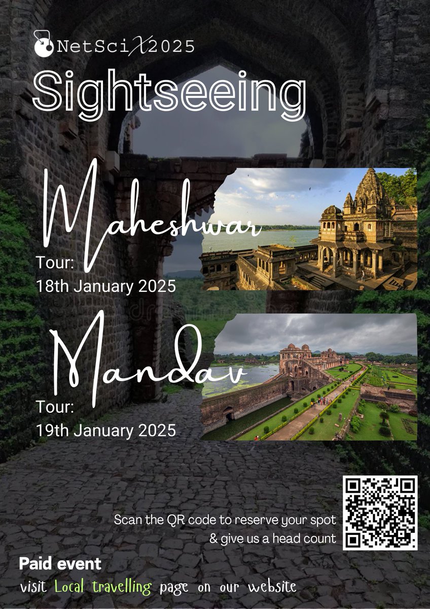 NetSciX_2025's tweet photo. #ConferenceAdventures
@MPTourism
#NetSciX2025 #NetSci #Hypergraphs #NetworkScience #IITIndore
@netscisociety
@sarikajalan9
@HirokiSayama https://t.co/ZvXb3Ht5Eh