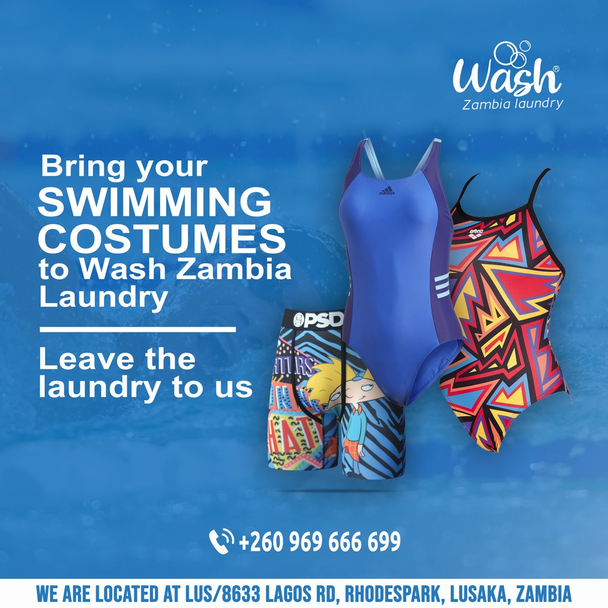 WashZambia's tweet image. Summer is Here!

Time to hit the pool!

Whether it's your bikinis, trunks, or towels — we've got you covered.

Leave it to us.

#summerfresh #washzambia #SwimConfident #poolseason #laundry