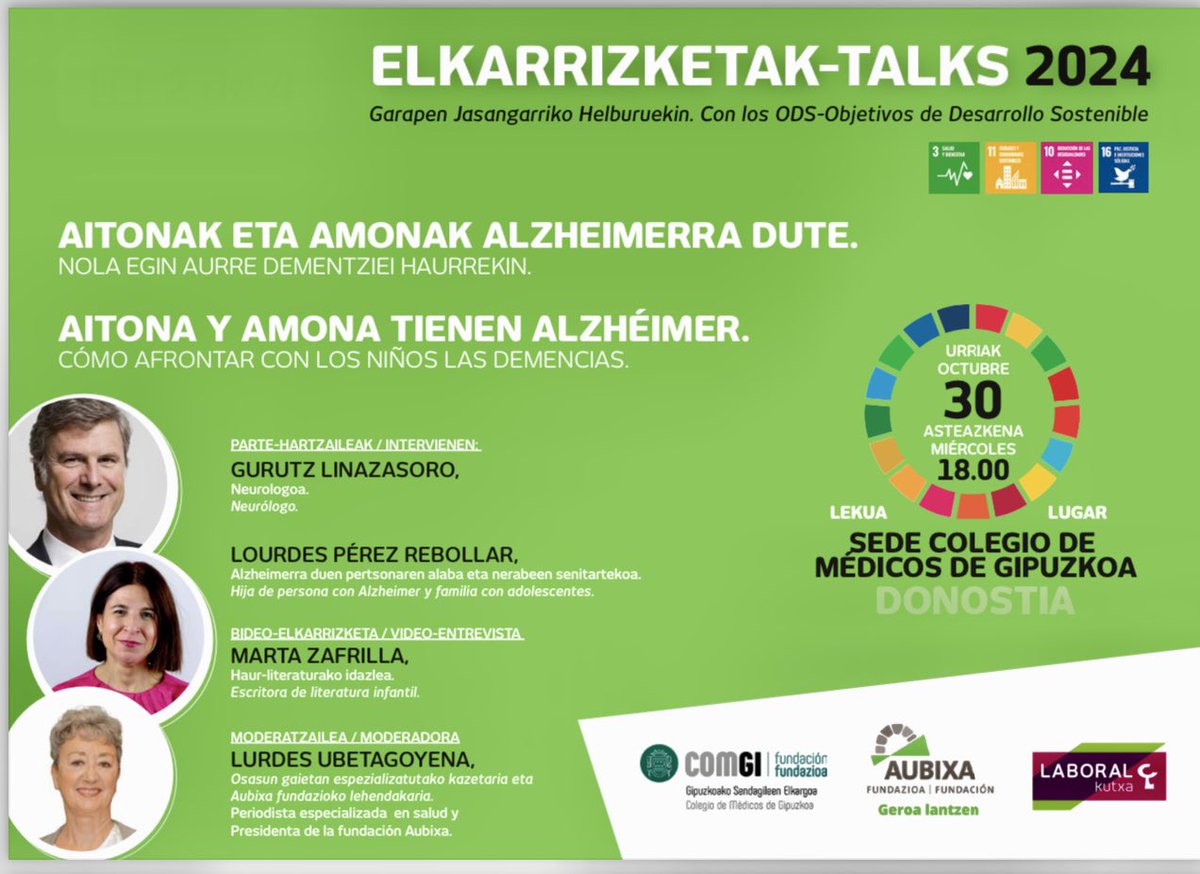 Nuevo diálogo en el Colegio de Médicos. Si queréis acudir podéis inscribiros desde la web de Aubixaf y COMGI