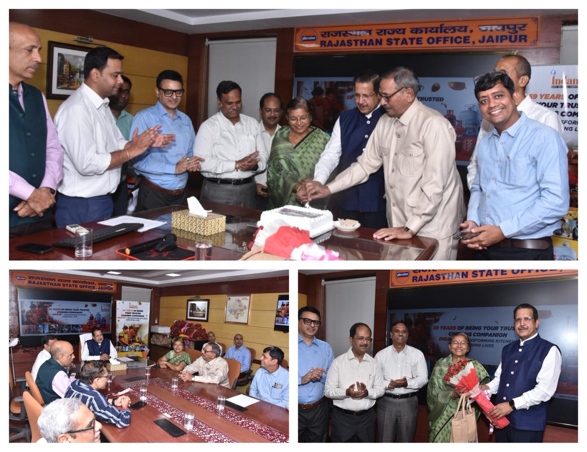 Celebrating 59th Indane Day at RSO, led by Sh Alok Panda, ED &amp; SH, RSO.
A heartfelt thank you to our amazing channel partners for their dedicated service and to our valued customers for their unwavering faith. Together, we fuel progress.
#IndaneDay
<a href="/IndianOilcl/">Indian Oil Corp Ltd</a> <a href="/ChairmanIOCL/">ChairmanIOC</a>