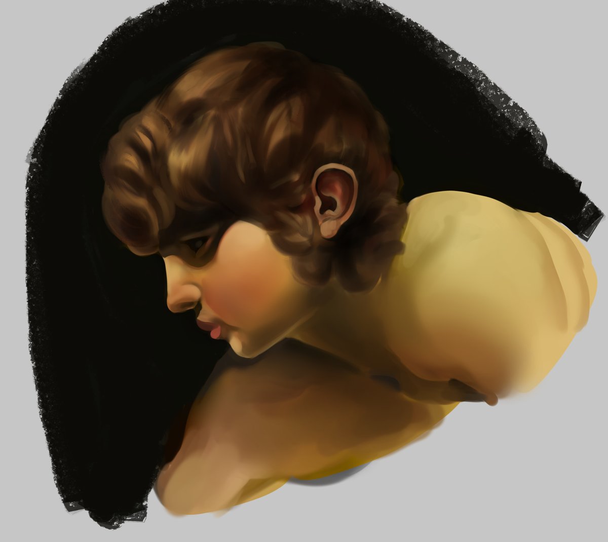 Made some #Caravaggio studies today, one during stream. Thanks for the company!