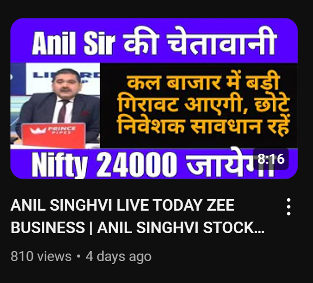 HarmanMBA's tweet photo. @AnilSinghvi_ ji, Now people are posting such thumbnails/captions in their youtube videos. 😅

Link : https://t.co/JyJQFaObzn

@deepdbhandari @ZeeBusiness @AshishZBiz https://t.co/G2XcJMqmnZ