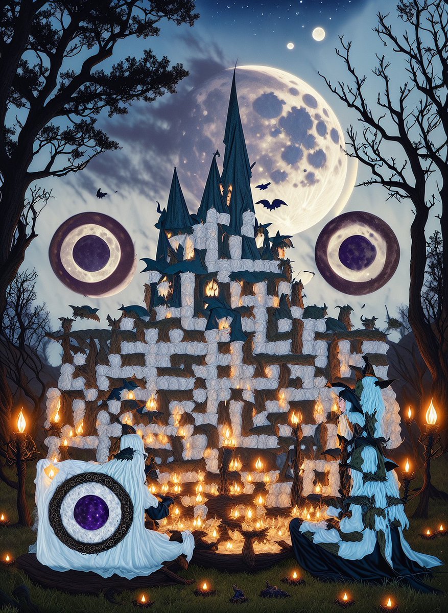QuickQRArt's tweet photo. Halloween Series - The haunted house on the hill. 🏚️🎃🧙‍♀️👻😱 
#QuickQRArt #QRcode #QRart #AIart #Halloween https://t.co/rv7iQuITlS