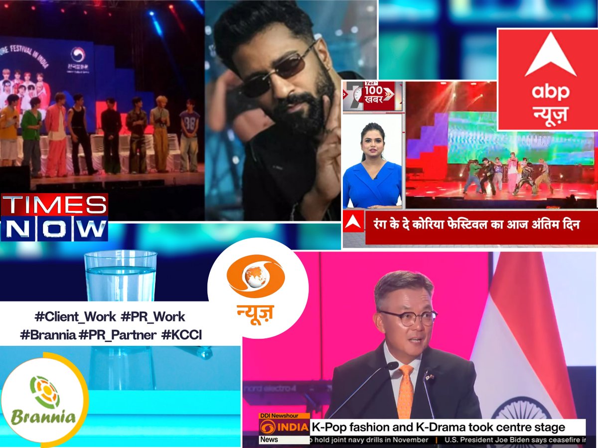 Brannia_India's tweet photo. India’s biggest Korean Cultural festival, Rang De Korea 2024 concluded in New Delhi. Big thanks to our media partners for their support. At Brannia, we create impactful PR & digital marketing strategies.
#DigitalMarketing #ClientWork #Media #PRpartners #Brannia https://t.co/hOgJSx18pg