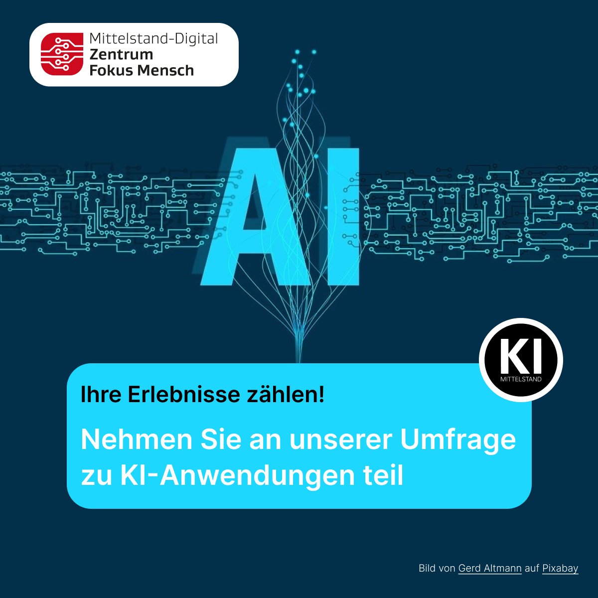📢 Ihre Erlebnisse mit #KI zählen! Nutzen Sie z. B. virtuelle Assistenten oder Chatbots? Dann nehmen Sie an unserer anonymen Umfrage teil (ca. 30 Min) und helfen Sie uns, KI-Anwendungen zu verbessern:   survey.hdm-stuttgart.de/483279?lang=de

#design #userexperience #künstlicheintelligenz