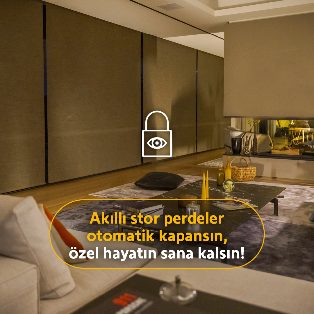 somfyturkiye's tweet photo. Özel hayatınızı gizlemek istediğinizde, #TaHoma uygulamanızdan senaryonuzu oluşturmanız yeterli. #Somfy akıllı #stor perdeler istediğiniz saatte #otomatik kapanıyor, evinizde #güvenli 🔒 bir ortam oluşturuyor.
#somfytürkiye #TaHomaSwitch #perde #storperde #motorluperde #akıllıev https://t.co/zUNnhYnT1r