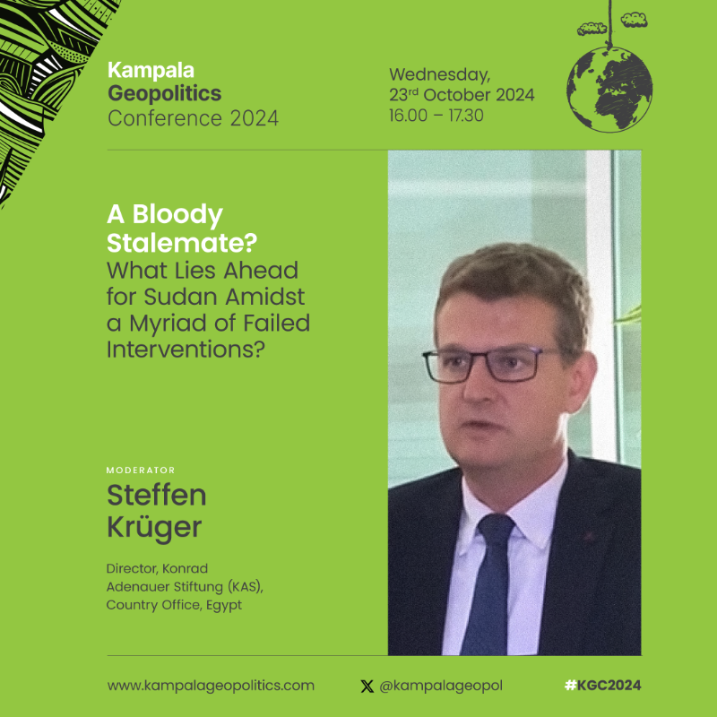 KAS_SIPODI_EA's tweet photo. As Sudan's conflict nears 3 years, regional tensions rise, crises worsen, &amp; foreign military support escalates. With global attention elsewhere, what's next?

Join us tomorrow at #KGC2024 for the panel: A Bloody Stalemate? What’s Ahead for Sudan Amidst Failed Interventions?