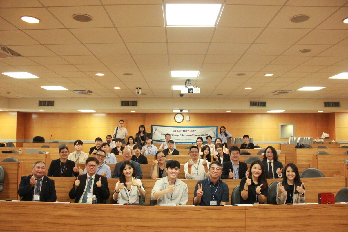 ycclabE2718's tweet photo. The 2024 NTUST-GIST Re-activating Bilateral Symposium will be held in Taiwan from October 14 to October 17. We warmly welcome them from the School of Materials Science and Engineering, Gwangju Institute of Science and Technology! @GIST_science https://t.co/sQLRrW7y1A