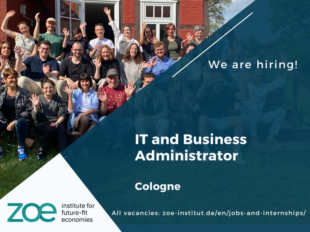 📢 We're Hiring: IT and Business Administrator. Based in #cologne 

We are looking for a new member of our Operations team to support us with hardware, software, helpdesk, and knowledge sharing.

zoe-institut.de/en/jobs-and-tr…

#TeamZOE #IT #ITjobs